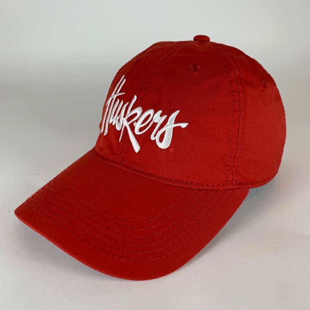 Nebraska Cornhuskers NCAA Red Legacy Athletic Relaxed Fit Strapback Hat